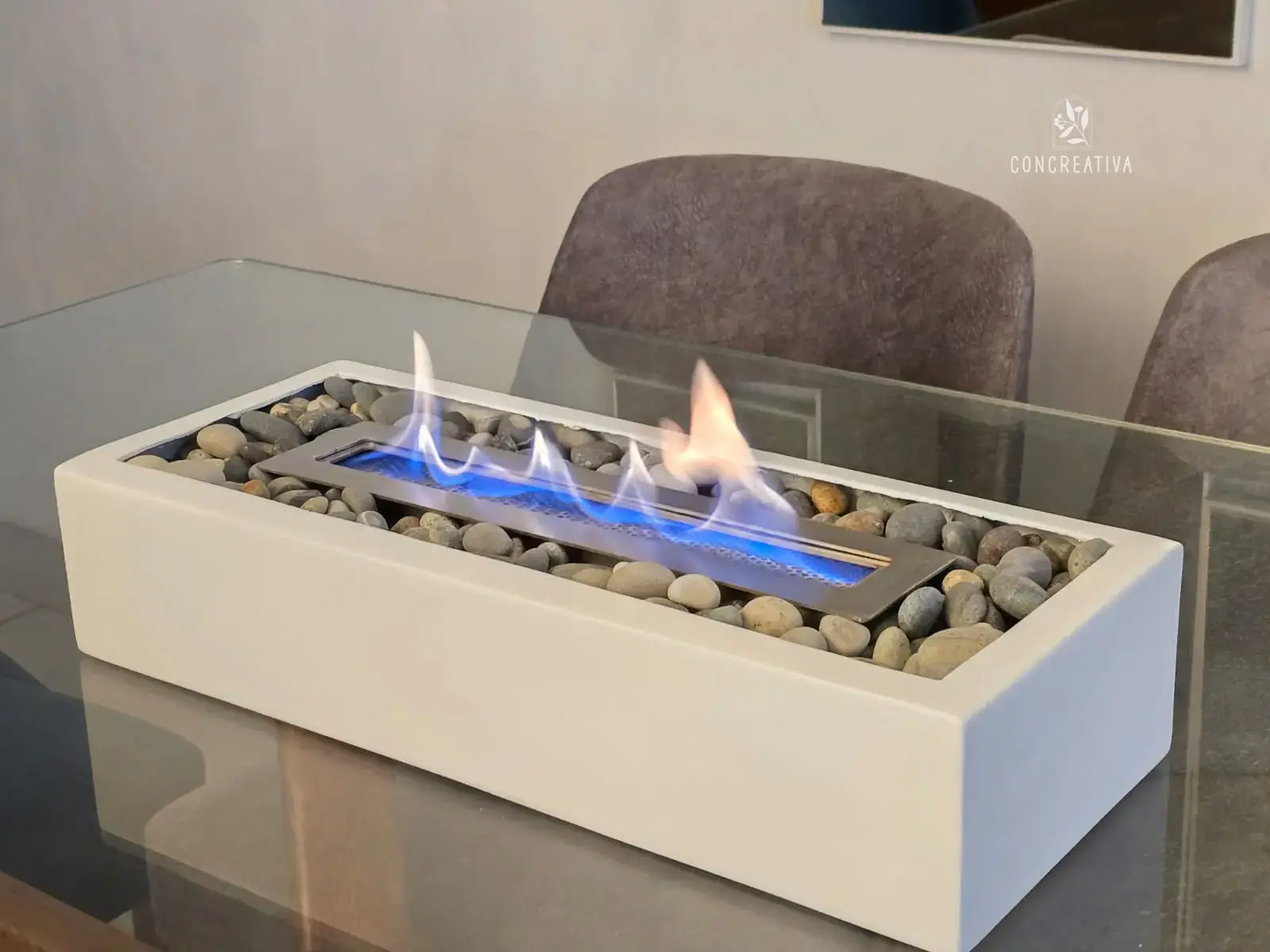 Chimenea Rectangular Blanco