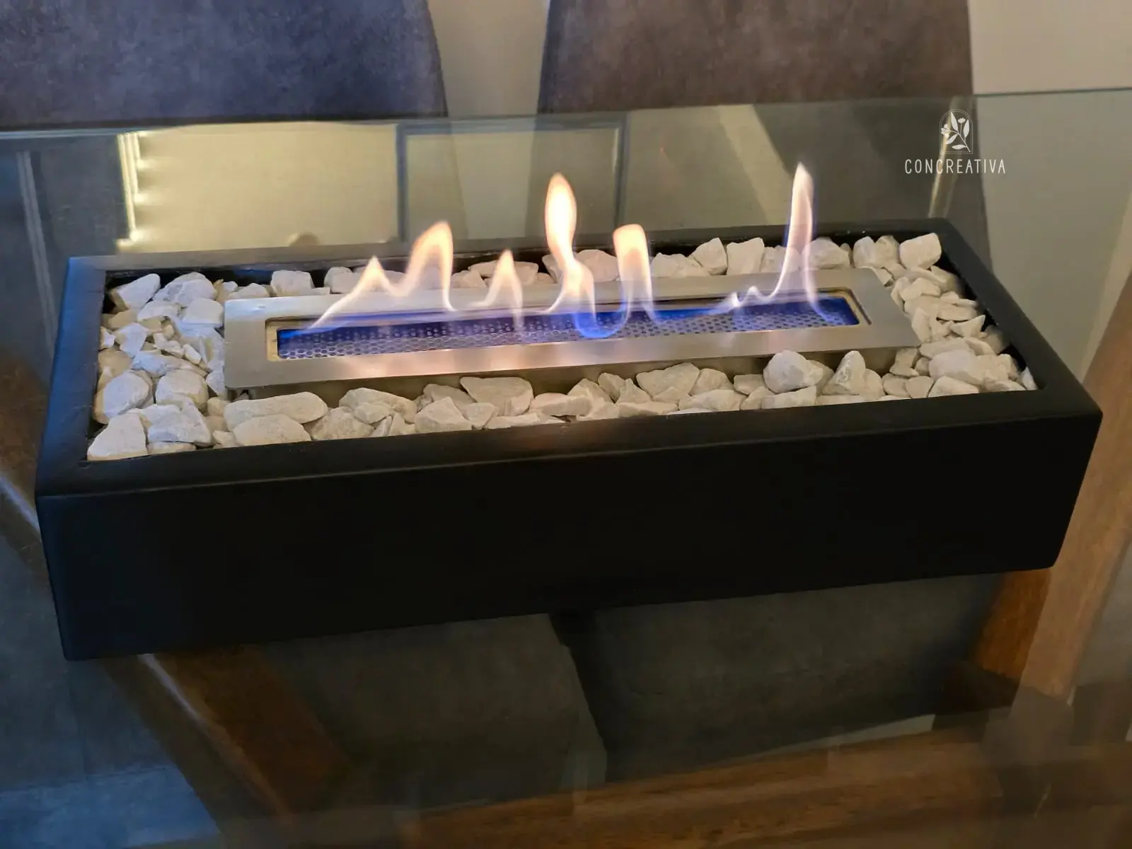 Chimenea Rectangular Negro