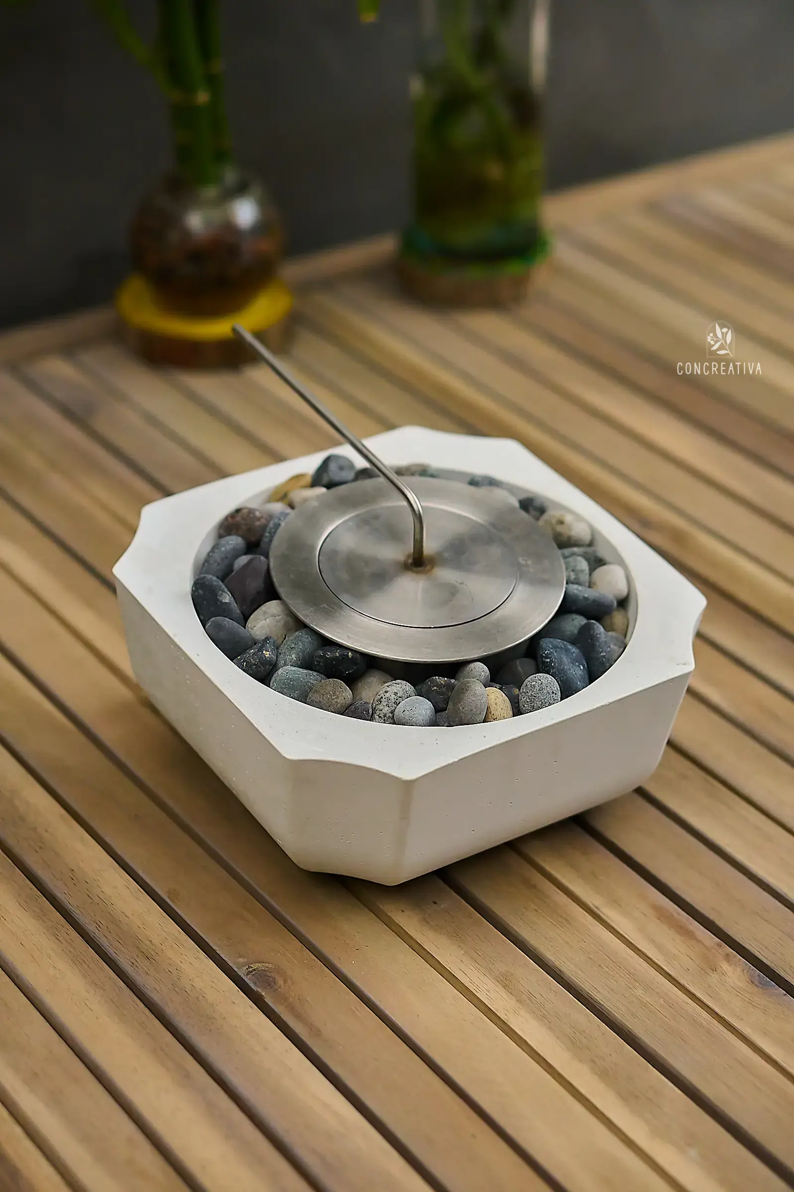 Chimenea Saturno Blanco